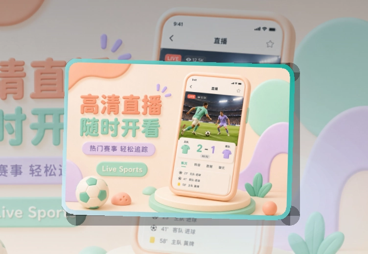沉浸式App入口 · 赛程比分入口 · 新用户也能快速上手界面展示